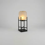 Freestanding Garden Lamp | Solar-Powered Automatic & Frosted Glass Shade