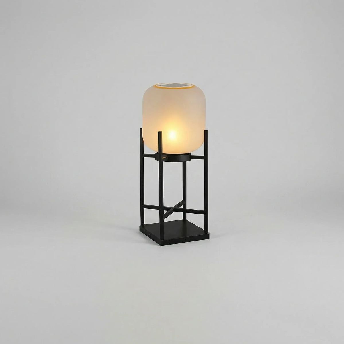 Freestanding Garden Lamp | Solar-Powered Automatic & Frosted Glass Shade
