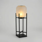Freestanding Garden Lamp | Solar-Powered Automatic & Frosted Glass Shade
