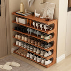 Freestanding Shoe Rack | Natural Bamboo & Open Shelves | Widths 30–80 cm