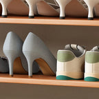 Freestanding Shoe Rack | Natural Bamboo & Open Shelves | Widths 30–80 cm