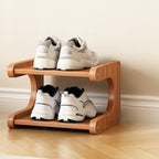 Freestanding Shoe Rack | Natural Bamboo & Open Shelves | Widths 30–80 cm