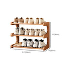 Freestanding Shoe Rack | Natural Bamboo & Open Shelves | Widths 30–80 cm