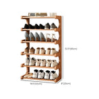 Freestanding Shoe Rack | Natural Bamboo & Open Shelves | Widths 30–80 cm