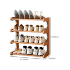 Freestanding Shoe Rack | Natural Bamboo & Open Shelves | Widths 30–80 cm