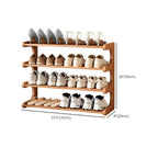 Freestanding Shoe Rack | Natural Bamboo & Open Shelves | Widths 30–80 cm