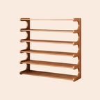 Freestanding Shoe Rack | Natural Bamboo & Open Shelves | Widths 30–80 cm