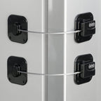 Fridge Lock | Keyless 3-Digit Combo & Steel Cable | 2-Pack