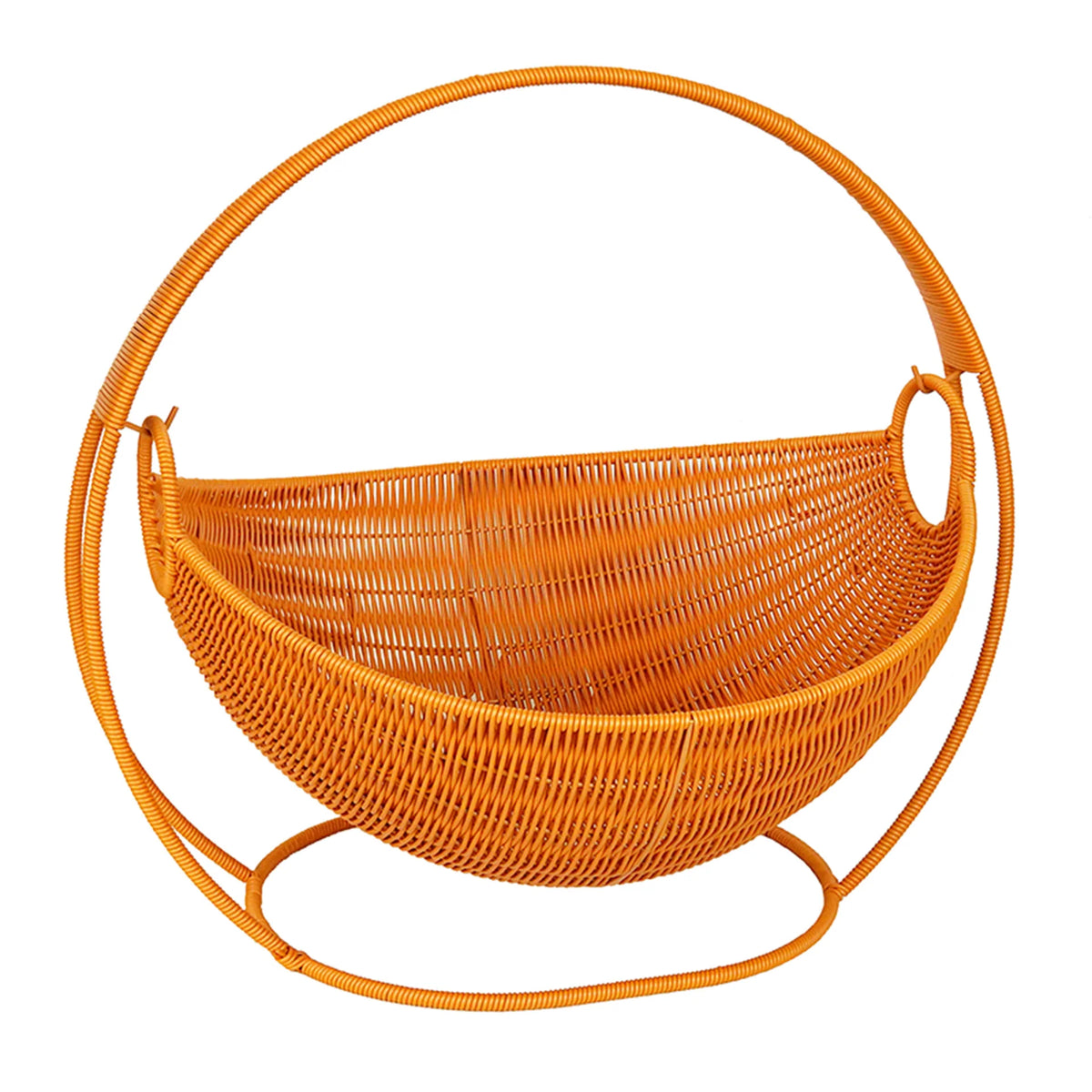 Cat Bowl | Spacious Woven Wicker & Sturdy Stand | 56 cm