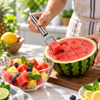 Fruit Cutter | 2-in-1 Slicer & Serving Fork | Stainless Steel
