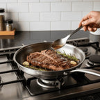 Frying Pan | Stainless Steel & Coating-Free | All Cooktops