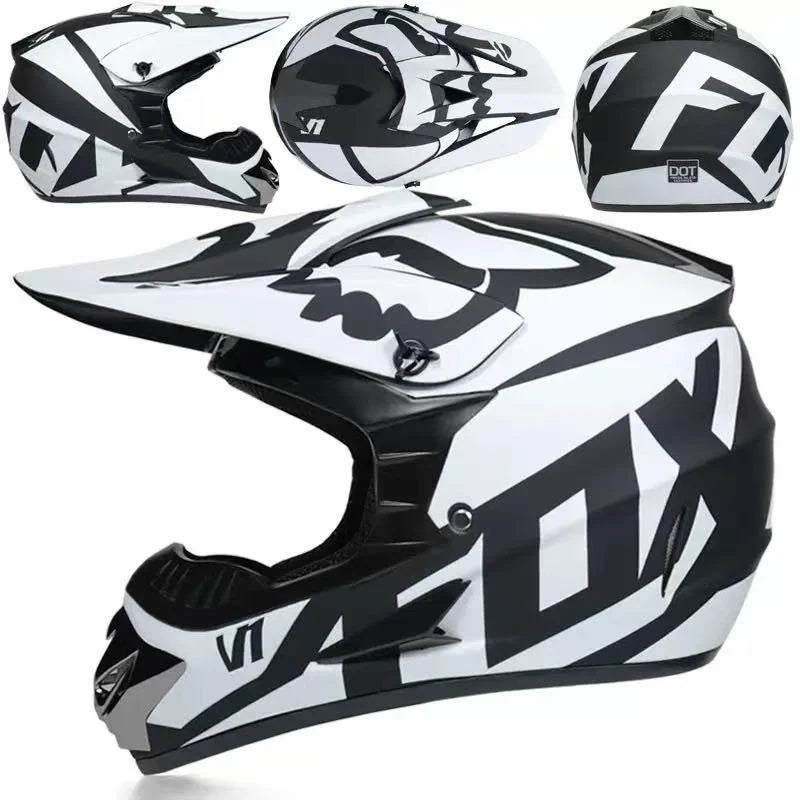 Full-Face Motocross Helmet | Multi-Density EPS & Ventilated | Quick-Release Strap