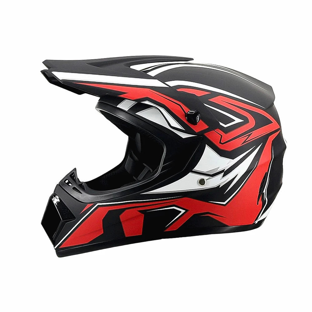 Full-Face Motocross Helmet | Multi-Density EPS & Ventilated | Quick-Release Strap