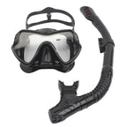 Full-Face Snorkel Mask | Wide-View Tempered Glass & Silicone Skirt