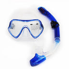 Full-Face Snorkel Mask | Wide-View Tempered Glass & Silicone Skirt