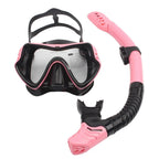 Full-Face Snorkel Mask | Wide-View Tempered Glass & Silicone Skirt