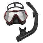 Full-Face Snorkel Mask | Wide-View Tempered Glass & Silicone Skirt