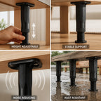 Furniture Foot | Height-Adjustable & Noise-Reducing Non-Slip Base | Includes Screw Set