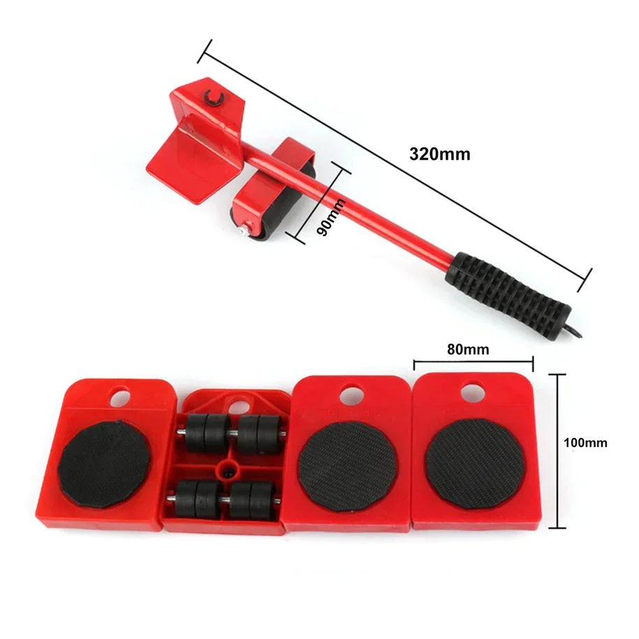 Furniture Mover Set | Heavy-Duty Non-Slip Wheels | 200 kg Capacity