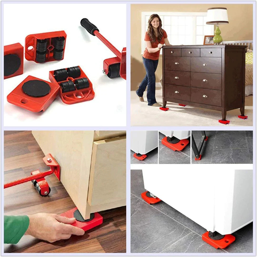 Furniture Mover Set | Heavy-Duty Non-Slip Wheels | 200 kg Capacity