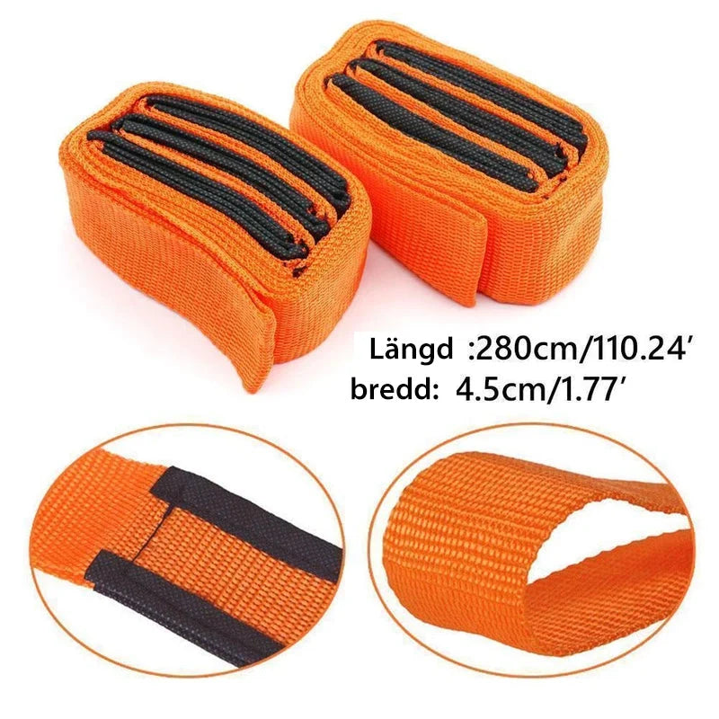 Furniture Moving Straps | Adjustable Lever & Wide Nylon Webbing | 2.7 m