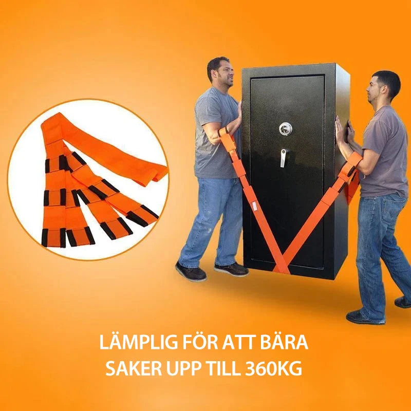 Furniture Moving Straps | Adjustable Lever & Wide Nylon Webbing | 2.7 m