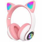 Gaming Headset | Cat Ear & 7-Mode LED | USB & 3.5mm