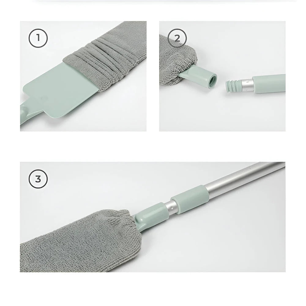 Gap Cleaning Mop | Slim Flat Head & Flexible Neck