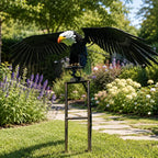 Garden Bird Decoration | Flapping Wings & Ground Stake