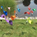 Garden Flamingo Stake | Wind-Powered & Weatherproof | 65 cm Height