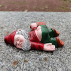 Garden Gnome Figurine | Humorous Reclining Design & Weather-Resistant | 15 cm