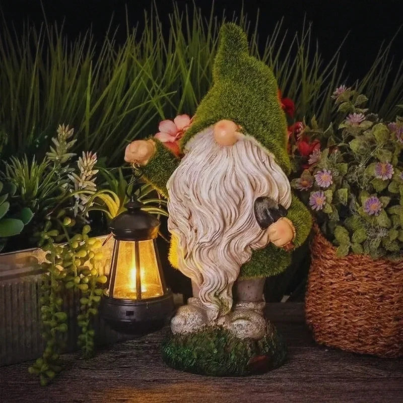 Garden Gnomes | Solar-Powered Warm LED Glow & Weatherproof | Set of 6
