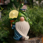 Garden Gnomes | Solar-Powered Warm LED Glow & Weatherproof | Set of 6