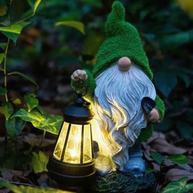 Garden Gnomes | Solar-Powered Warm LED Glow & Weatherproof | Set of 6