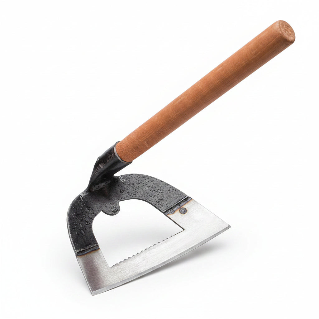 Garden Hoe | Hand-Forged Manganese Steel Blade | Dual-Action
