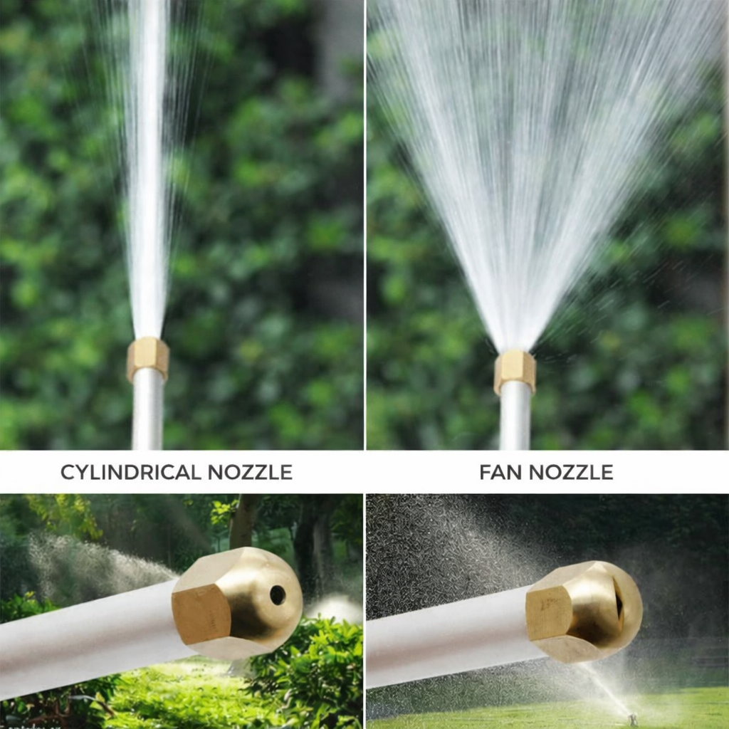 Hose Cleaning Attachment | Adjustable Multi-Spray Nozzle | Ergonomic Handle