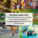 Garden Hose | Expands 3x, Anti-Kink & Leak-Proof | Lengths 22–90 m
