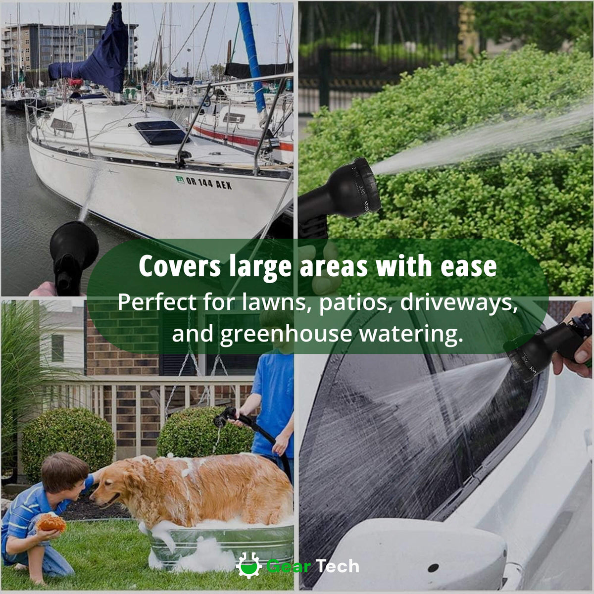 Garden Hose | Expands 3x, Anti-Kink & Leak-Proof | Lengths 22–90 m