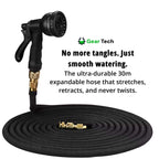 Garden Hose | Expands 3x, Anti-Kink & Leak-Proof | Lengths 22–90 m