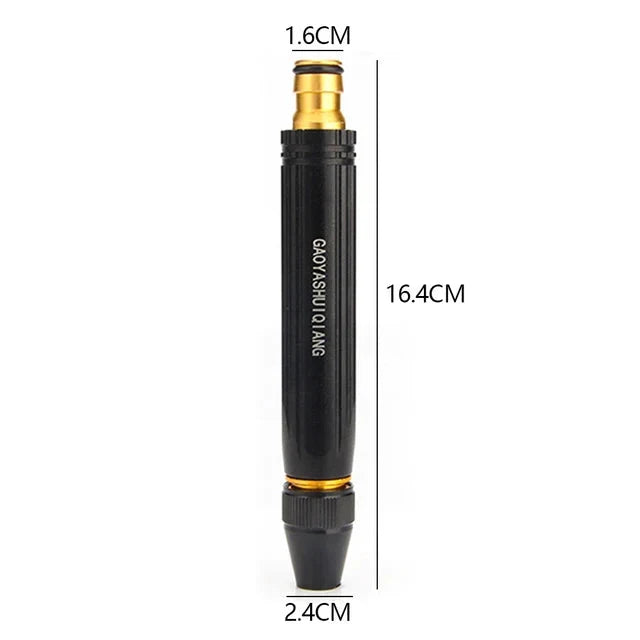 Garden Hose Nozzle | High-Pressure Adjustable Spray & Brass Quick-Connect