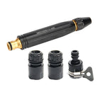 Garden Hose Nozzle | High-Pressure Adjustable Spray & Brass Quick-Connect
