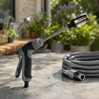Garden Hose Nozzle | Stainless Steel & Adjustable High-Pressure
