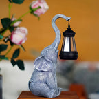 Garden Lamp | Solar Stone-Effect Resin & Warm White LED