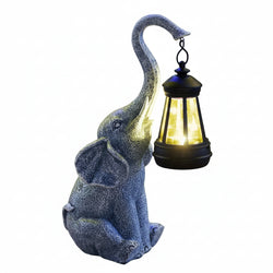 Garden Lamp | Solar Stone-Effect Resin & Warm White LED