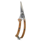 Garden Pruning Shears | Slim Stainless Steel Blades & Ergonomic Wooden Handle
