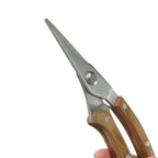 Garden Pruning Shears | Slim Stainless Steel Blades & Ergonomic Wooden Handle