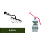 Garden Rake Head | Rust-Resistant Carbon Steel | 5–8 Tine Options