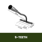 Garden Rake Head | Rust-Resistant Carbon Steel | 5–8 Tine Options
