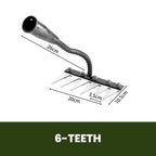 Garden Rake Head | Rust-Resistant Carbon Steel | 5–8 Tine Options