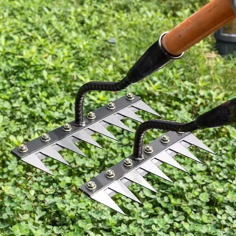 Garden Rake Head | Rust-Resistant Carbon Steel | 5–8 Tine Options